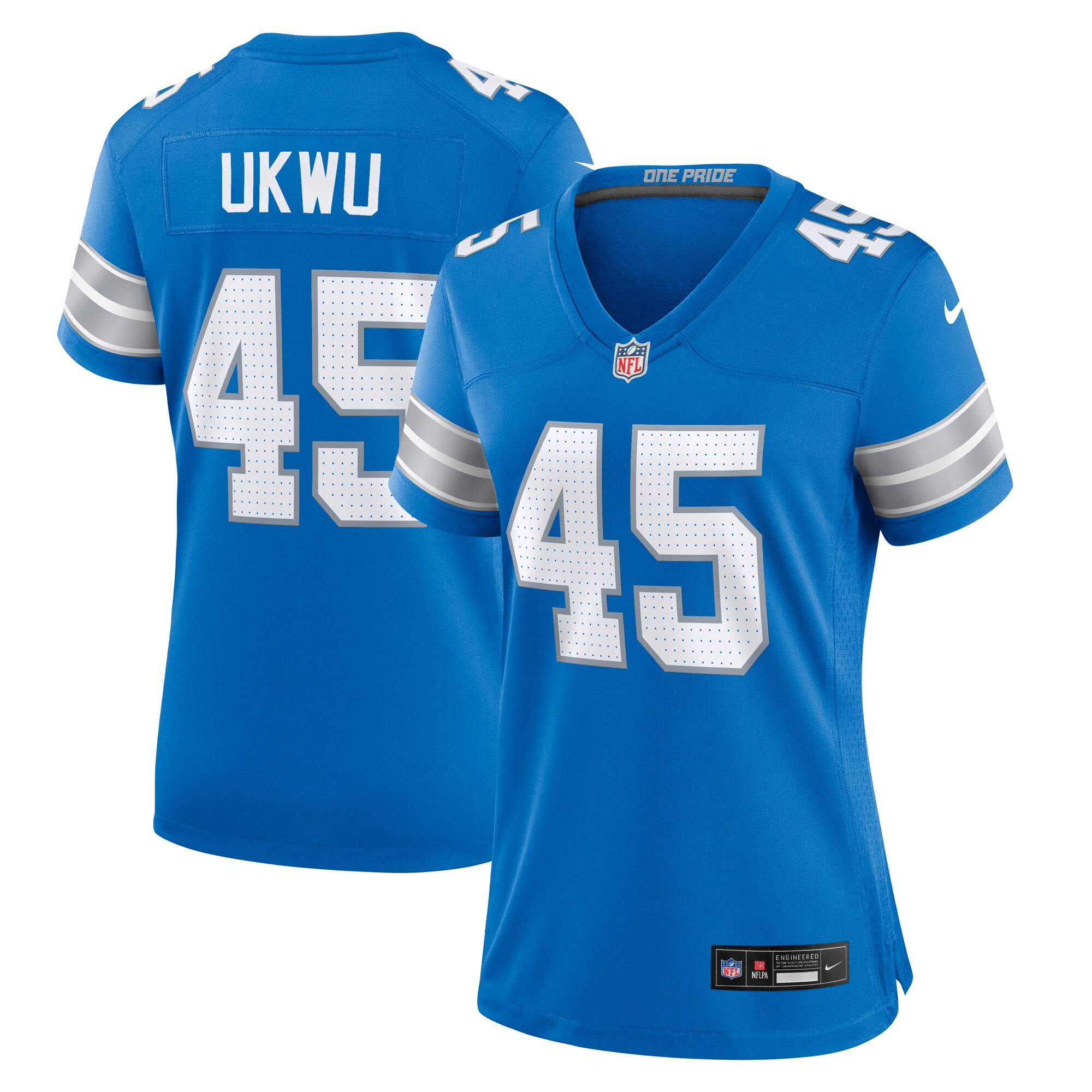 womens nike isaac ukwu blue detroit lions game jersey | Lions Shop | Detroit Lions NFL Jerseys & Caps Collection