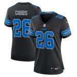 womens nike jahmyr gibbs black detroit lions 2nd alternate game jersey | Lions Shop | Detroit Lions NFL Jerseys & Caps Collection