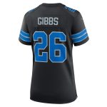 womens nike jahmyr gibbs black detroit lions 2nd alternate game jersey | Lions Shop | Detroit Lions NFL Jerseys & Caps Collection