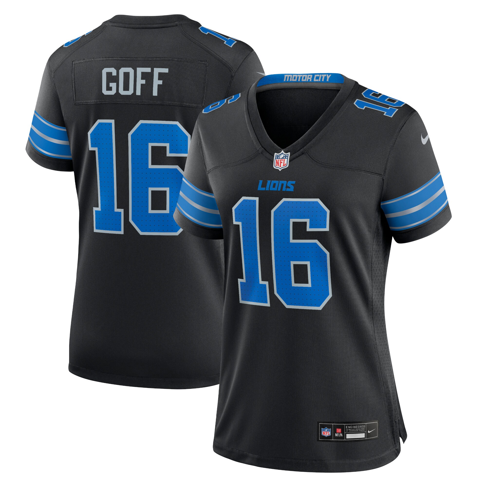 womens nike jared goff black detroit lions 2nd alternate game jersey | Lions Shop | Detroit Lions NFL Jerseys & Caps Collection