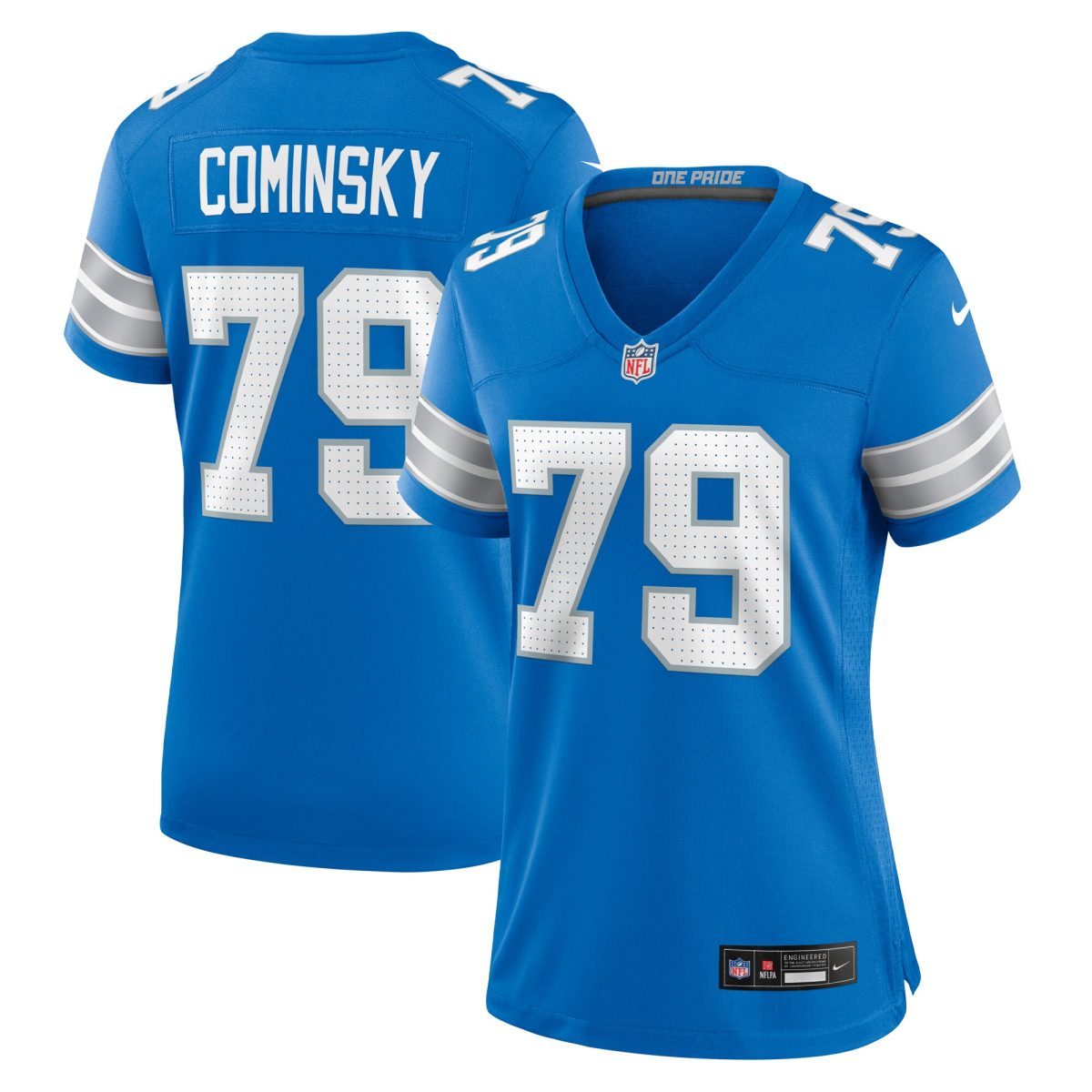 womens nike john cominsky blue detroit lions team game jersey | Lions Shop | Detroit Lions NFL Jerseys & Caps Collection