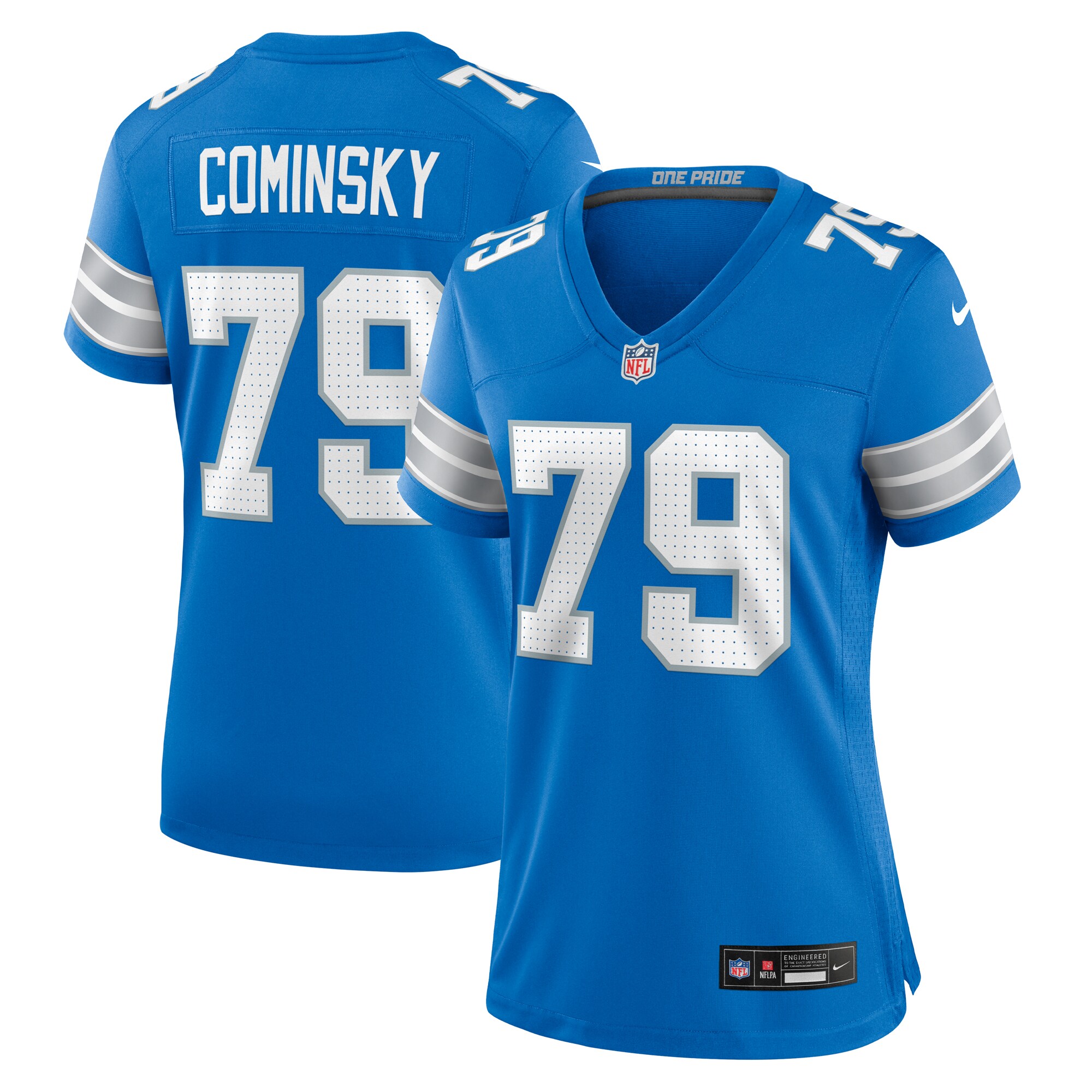 womens nike john cominsky blue detroit lions team game jersey | Lions Shop | Detroit Lions NFL Jerseys & Caps Collection