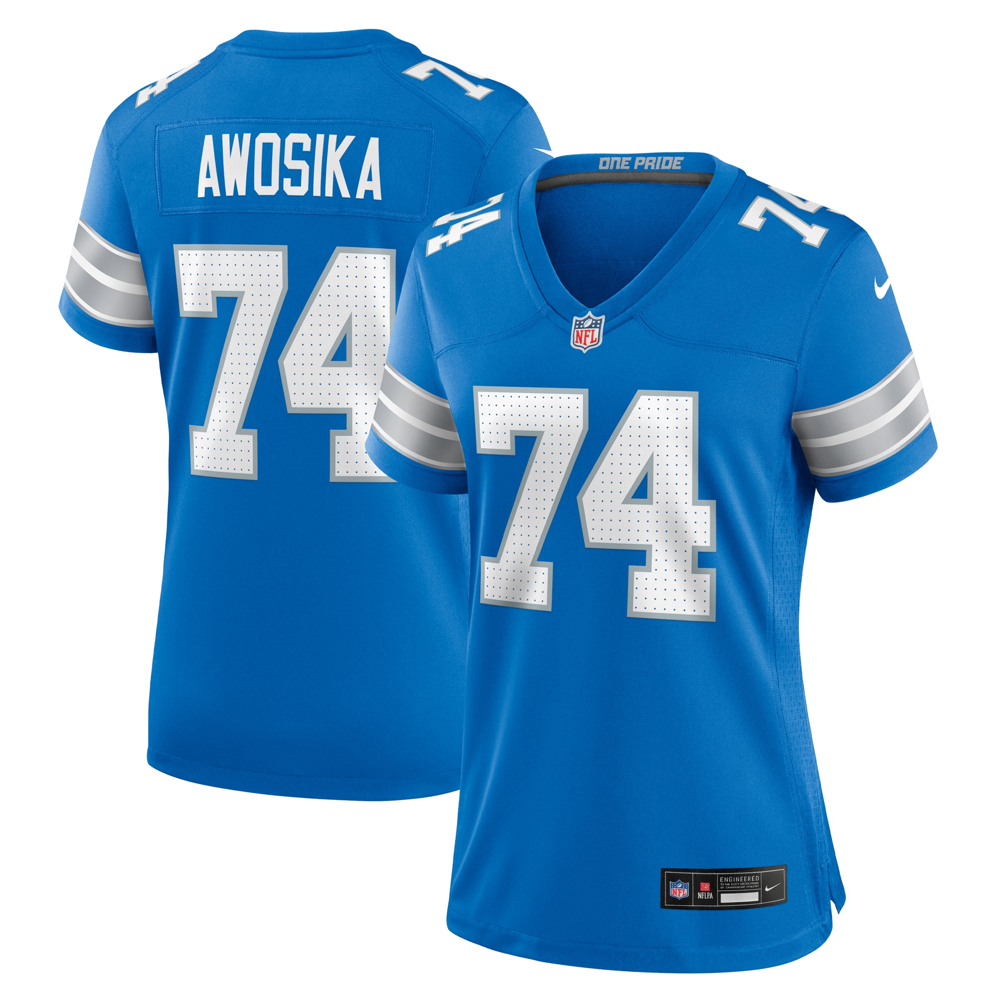 womens nike kayode awosika blue detroit lions team game jersey | Lions Shop | Detroit Lions NFL Jerseys & Caps Collection