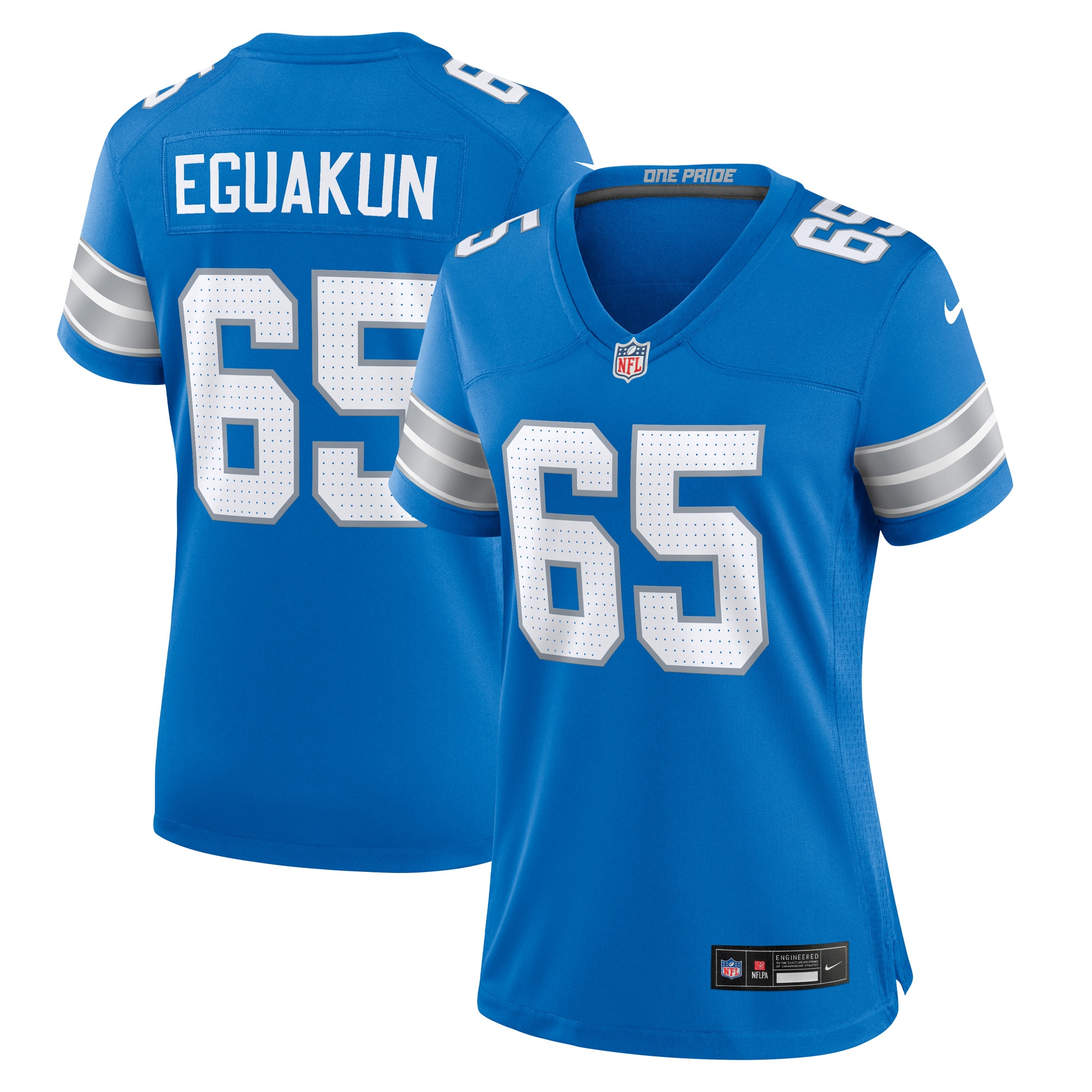 womens nike kingsley eguakun blue detroit lions game jersey | Lions Shop | Detroit Lions NFL Jerseys & Caps Collection