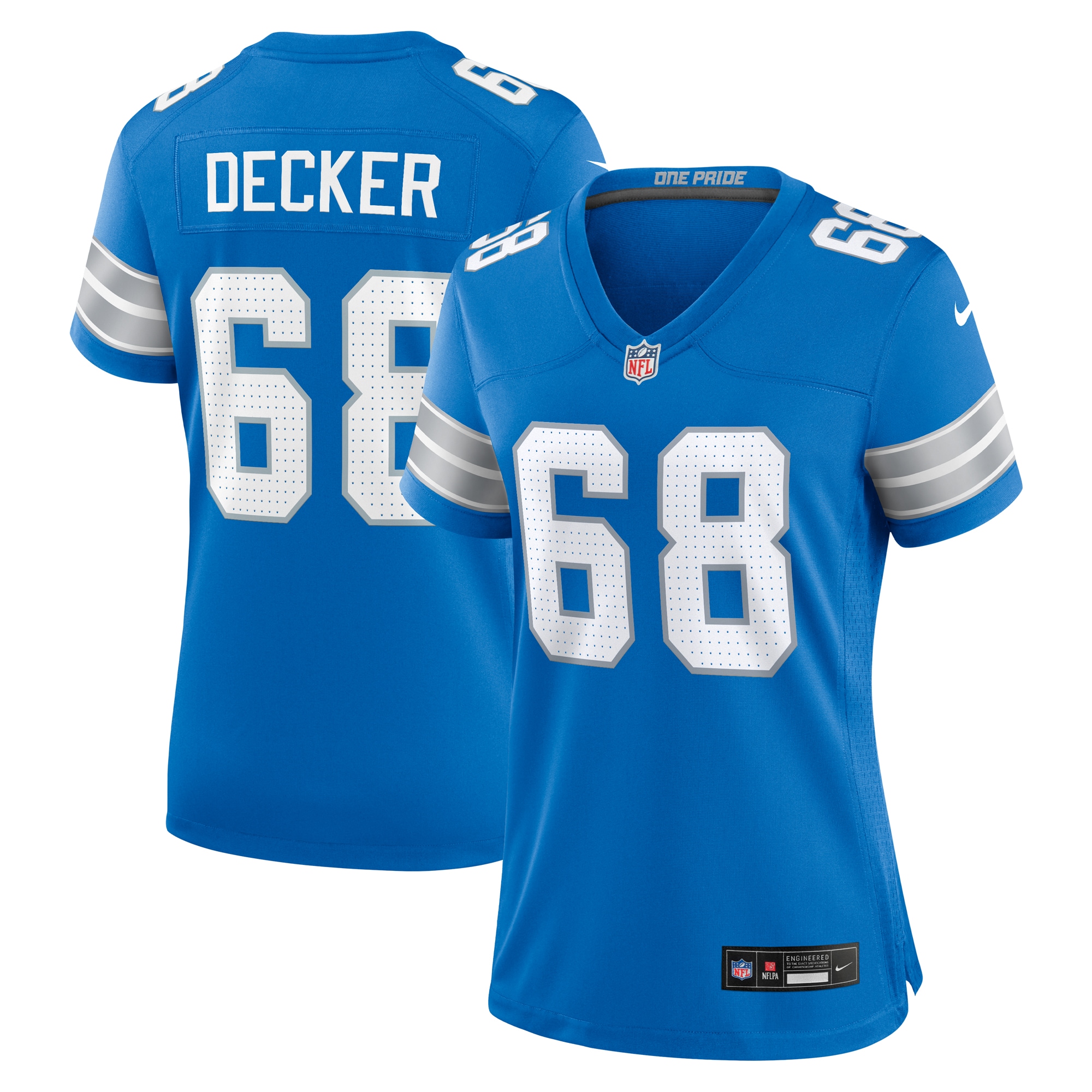 womens nike taylor decker blue detroit lions team game jersey | Lions Shop | Detroit Lions NFL Jerseys & Caps Collection