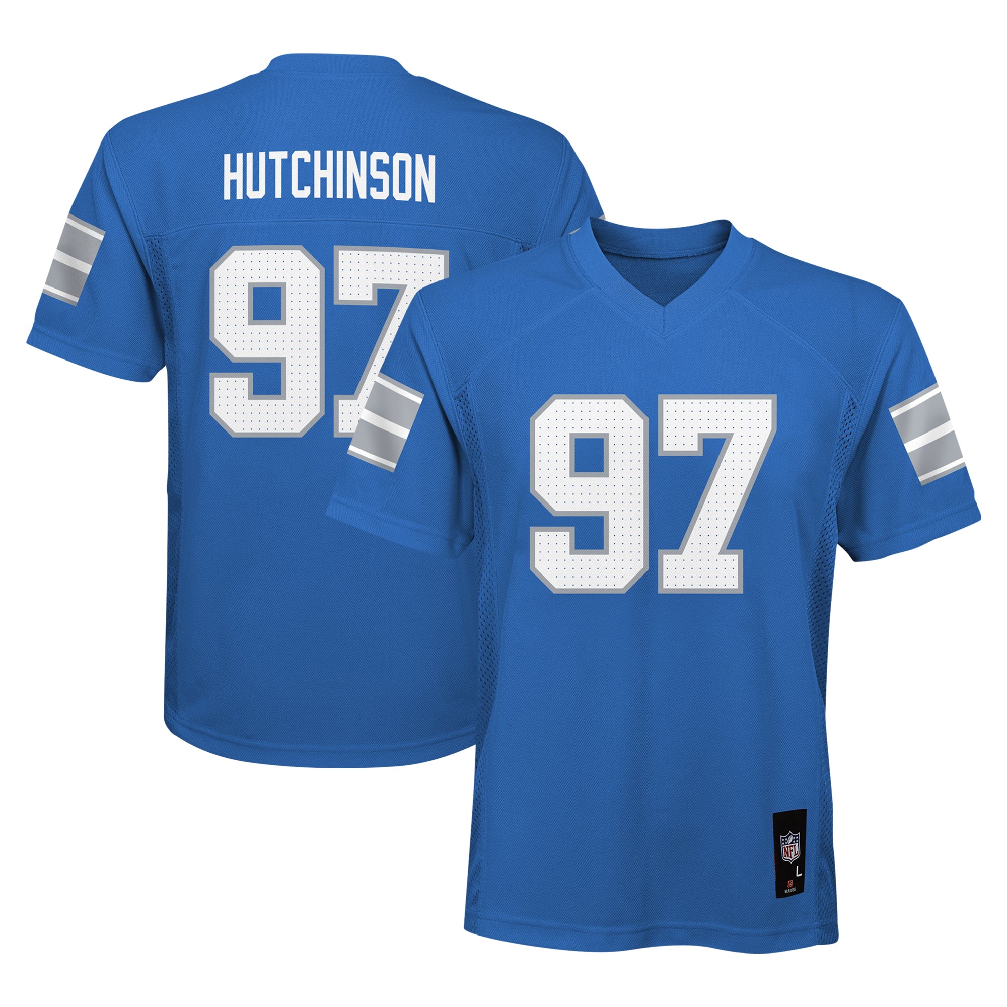 youth aidan hutchinson blue detroit lions replica player jersey | Lions Shop | Detroit Lions NFL Jerseys & Caps Collection