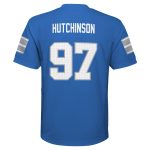 youth aidan hutchinson blue detroit lions replica player jersey | Lions Shop | Detroit Lions NFL Jerseys & Caps Collection