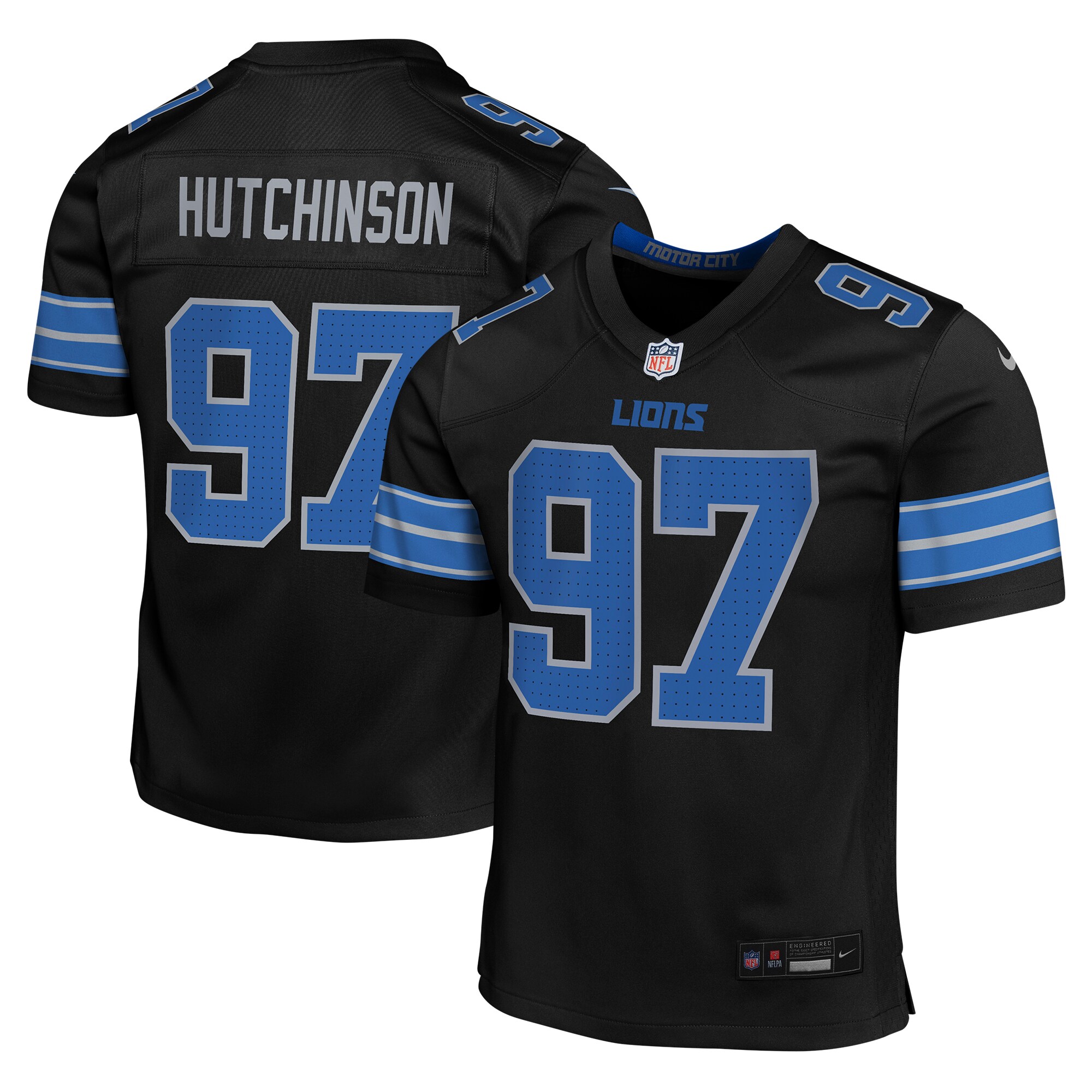 youth nike aidan hutchinson black detroit lions alternate player game jersey | Lions Shop | Detroit Lions NFL Jerseys & Caps Collection