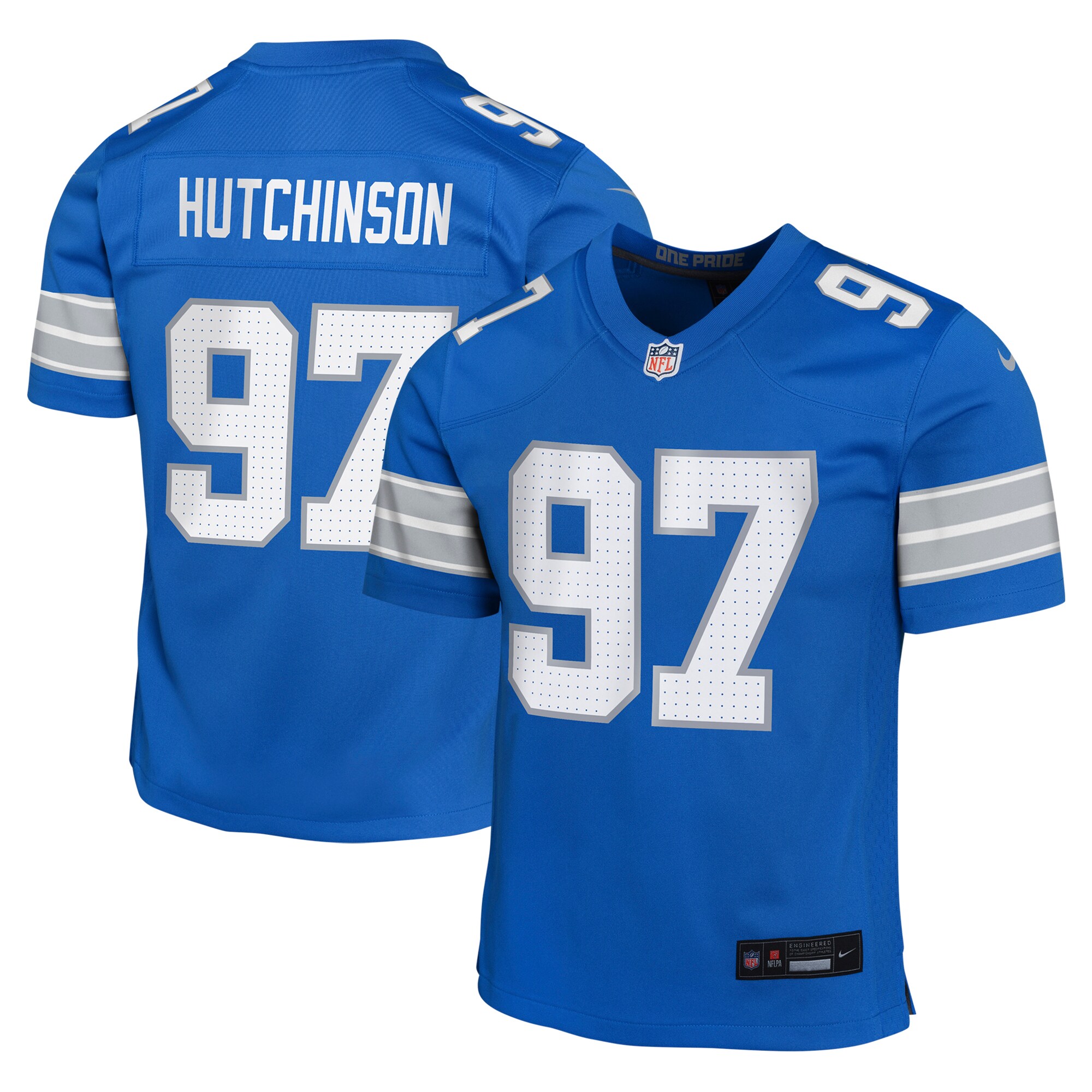 youth nike aidan hutchinson blue detroit lions team player game jersey | Lions Shop | Detroit Lions NFL Jerseys & Caps Collection