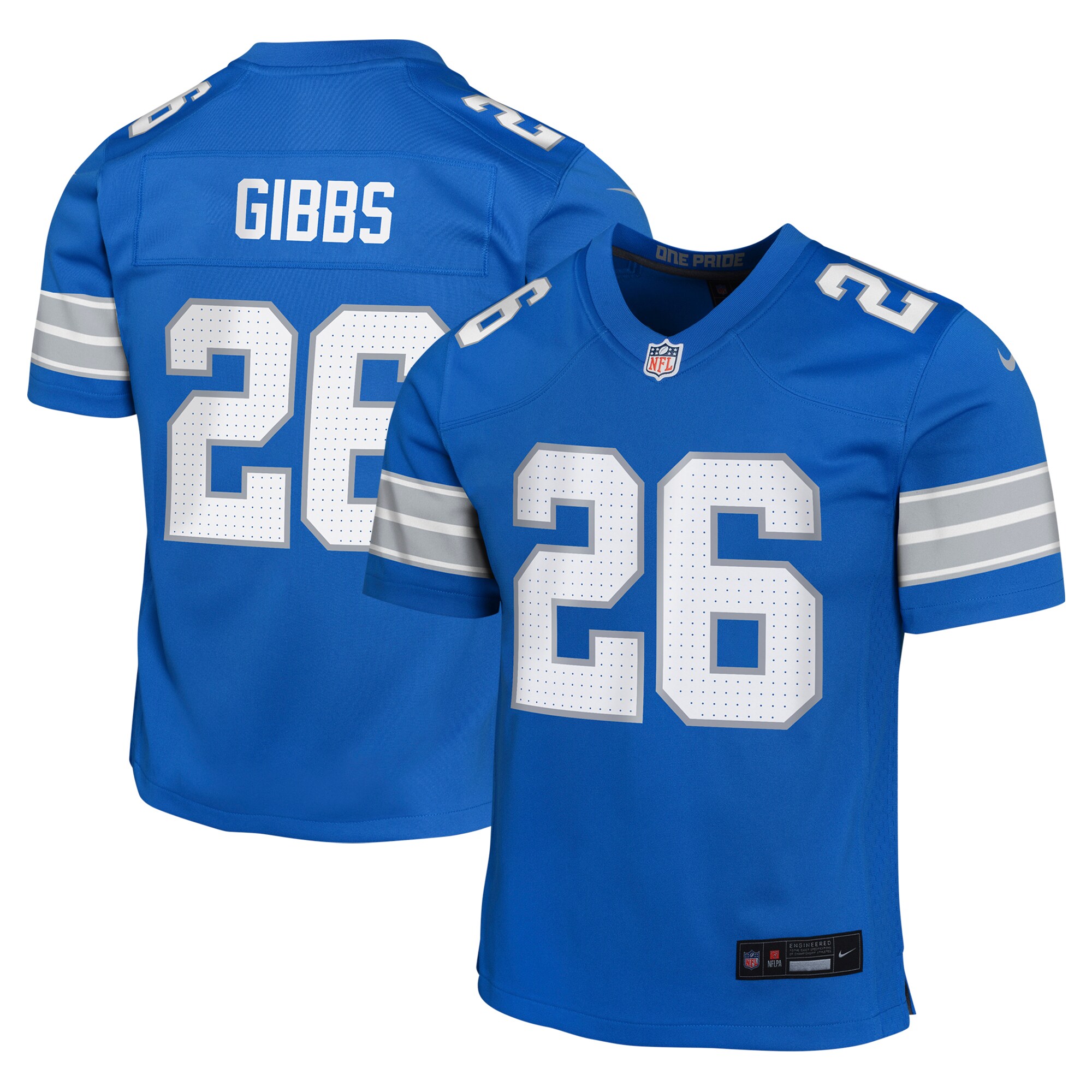 youth nike jahmyr gibbs blue detroit lions team player game jersey | Lions Shop | Detroit Lions NFL Jerseys & Caps Collection