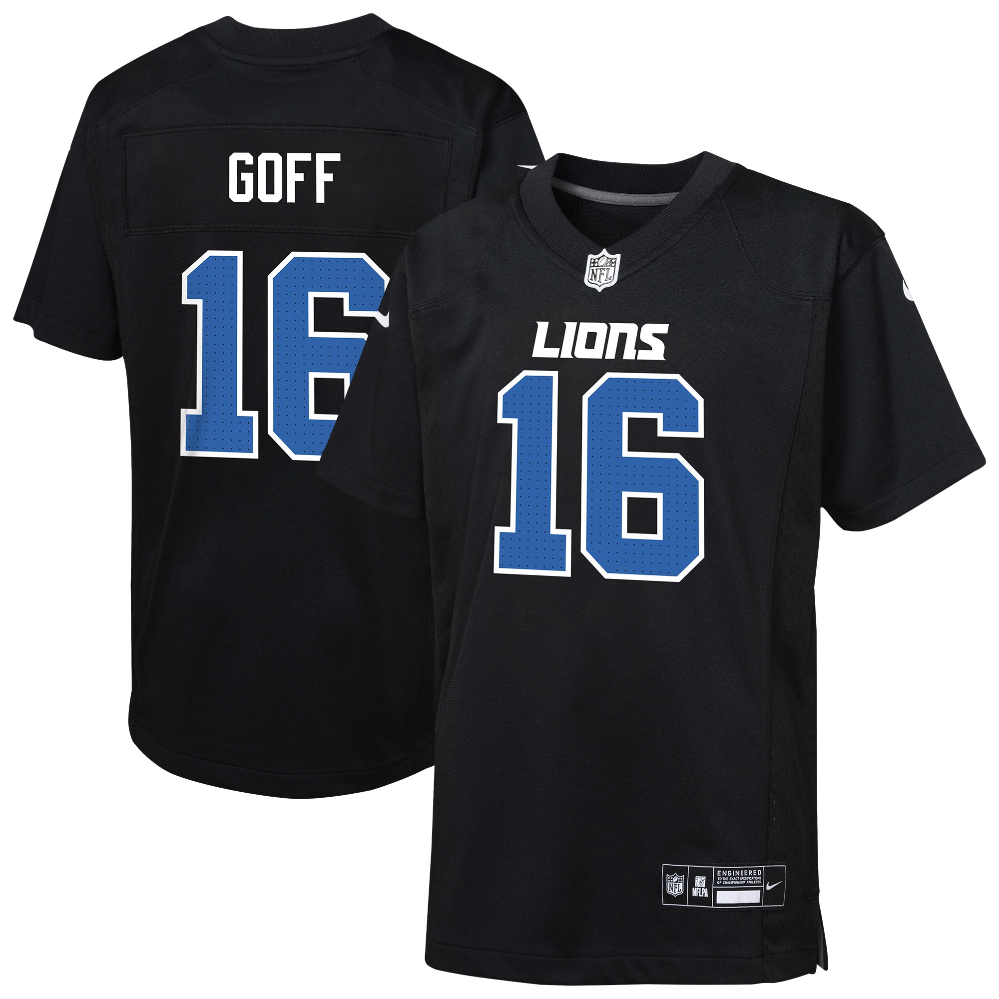 youth nike jared goff carbon black detroit lions fashion game jersey | Lions Shop | Detroit Lions NFL Jerseys & Caps Collection